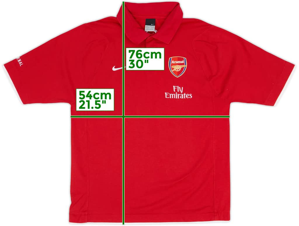 2006-07 Arsenal Nike Polo Shirt - 9/10 - (L)