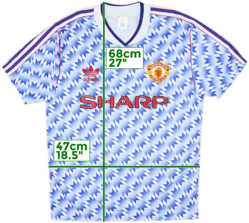 1990-92 Manchester United Camiseta Visitante - 4/10 - (L)