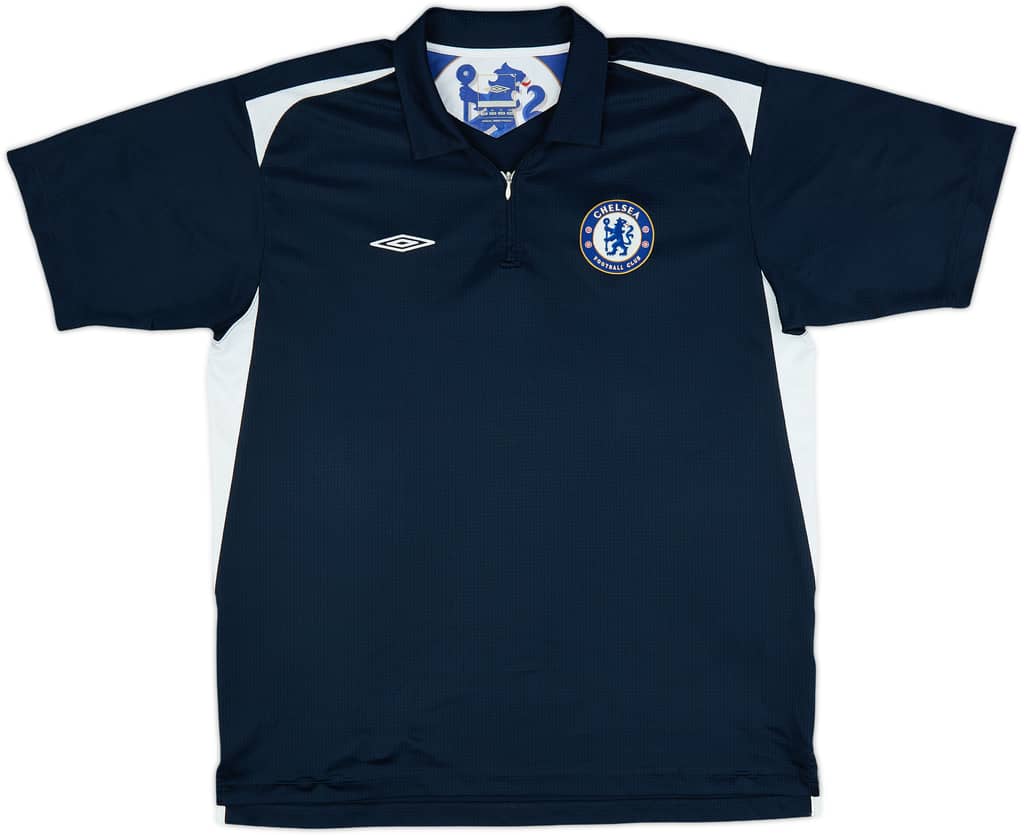 2005-06 Chelsea Umbro 1/4 Zip Polo Shirt - 9/10 - (XL)