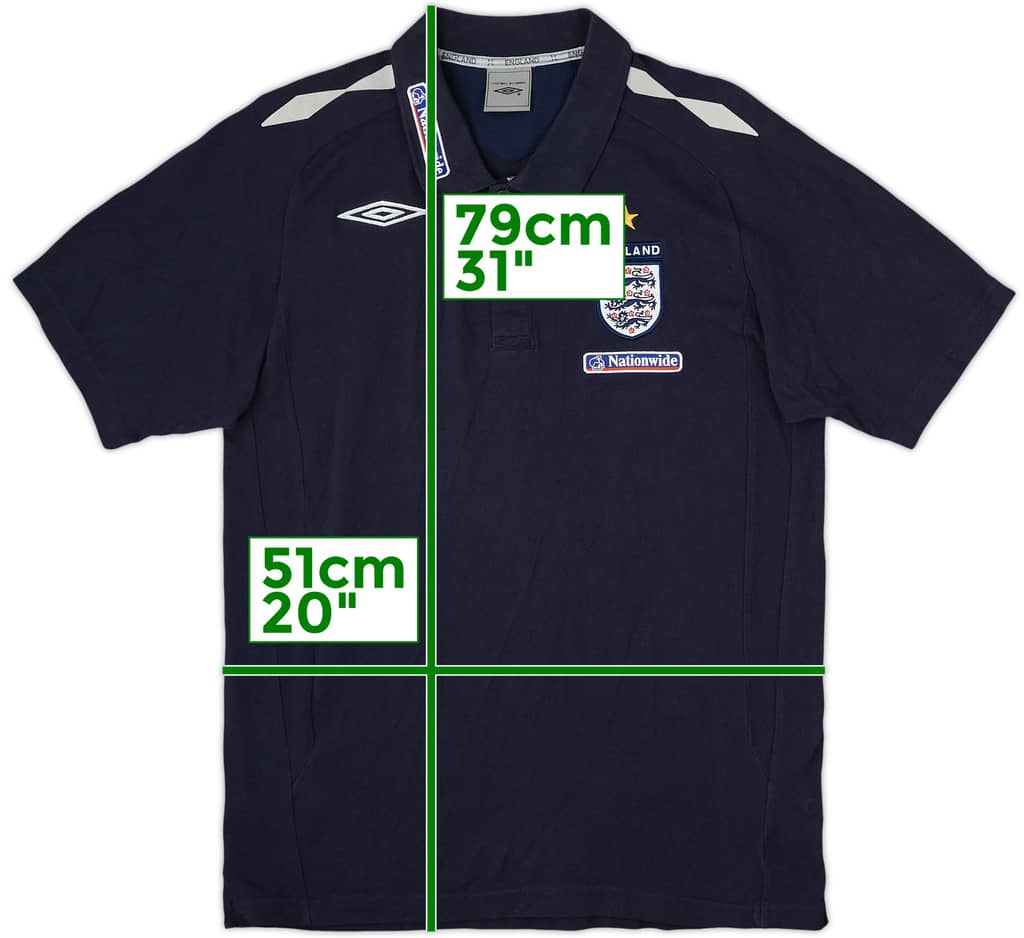 2008-09 England Umbro Polo Shirt - 8/10 - (L)