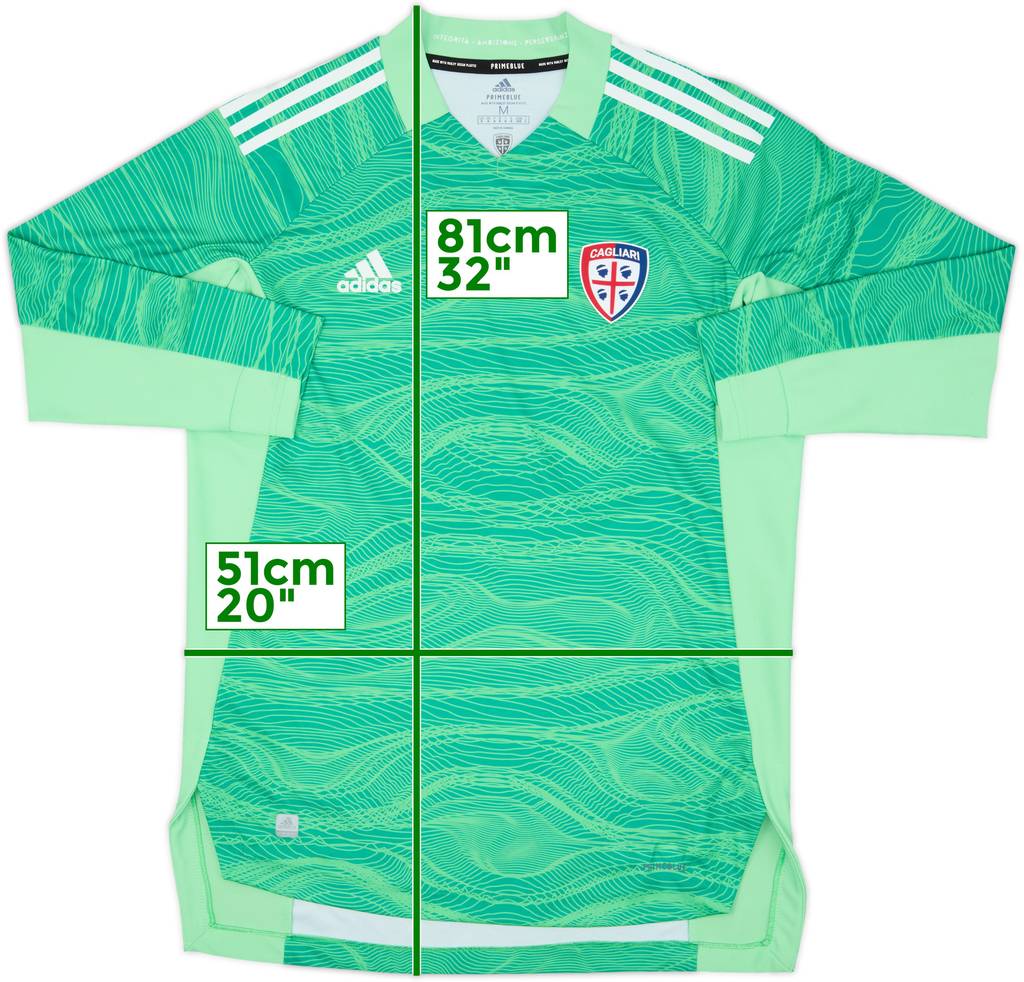 2021-22 Cagliari Authentic GK Shirt - 10/10 - (M)