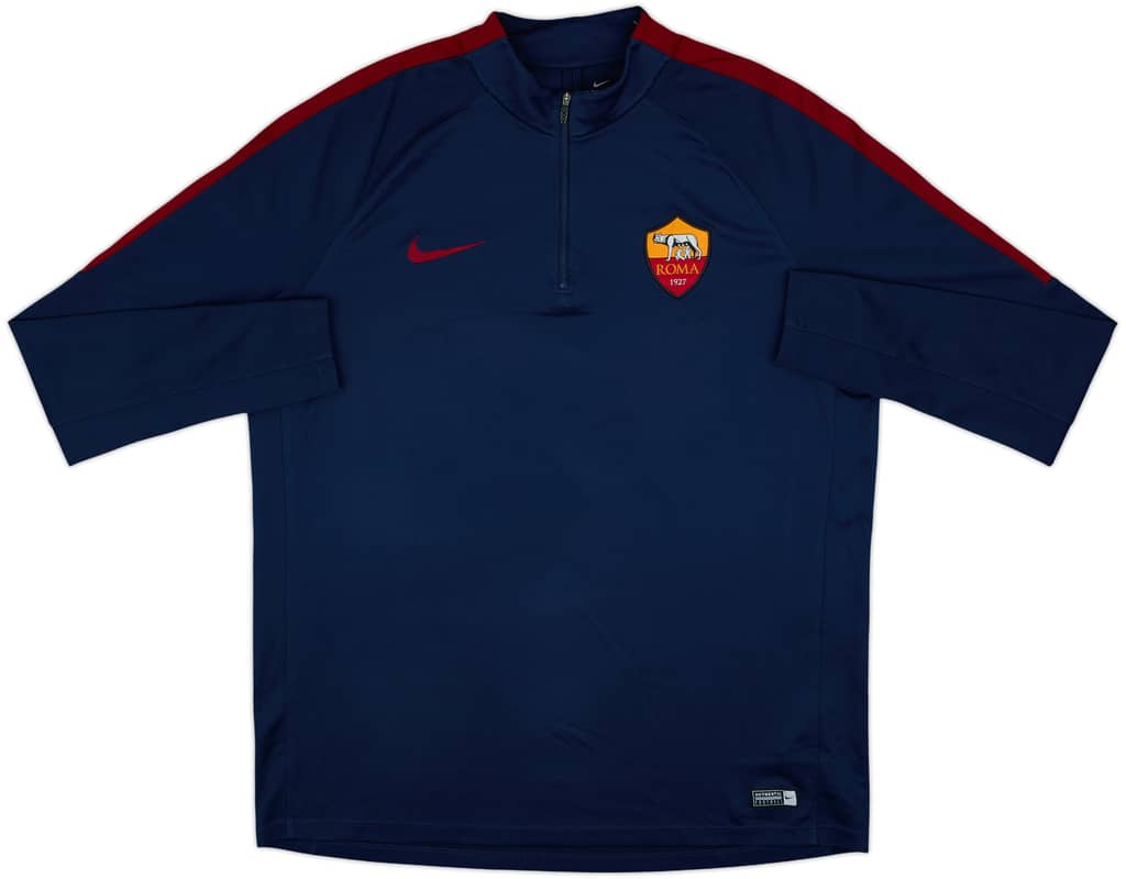 2016-17 Roma Nike 1/4 Zip Drill Top - 8/10 - (XL)