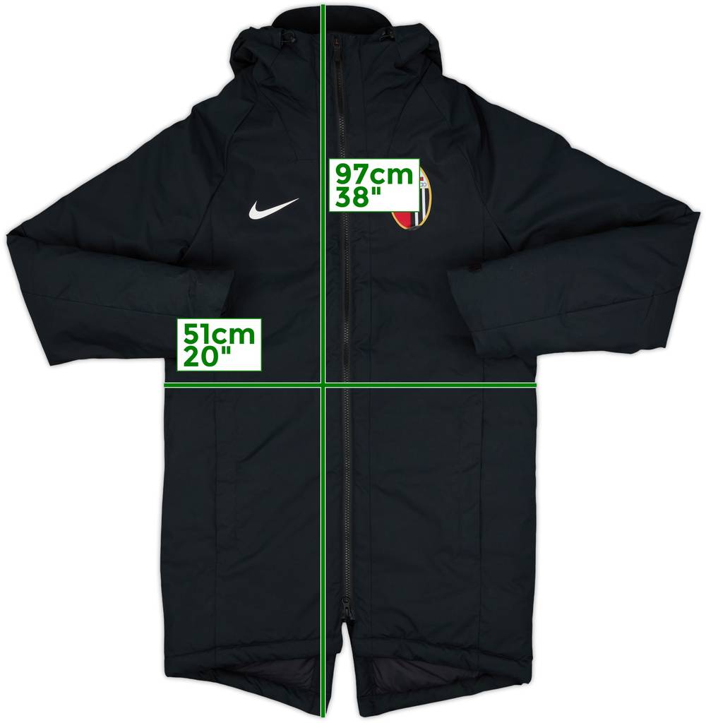 2020-21 Ascoli Nike Padded Bench Coat - 6/10 - (S)