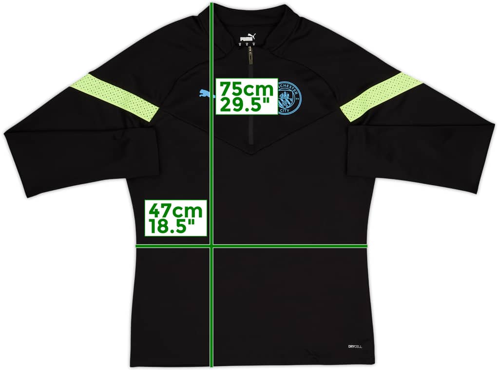 Top de entrenamiento 1/4 Zip Puma del Manchester City 2022-23 - 8/10 - (M)