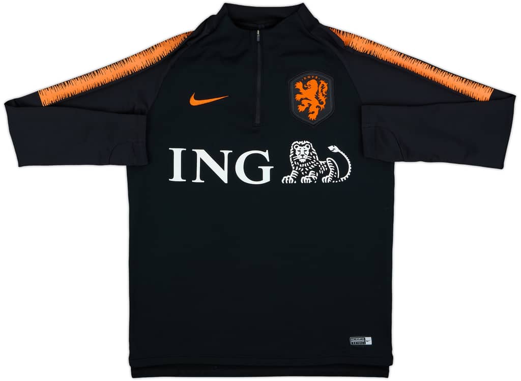 2018-19 Netherlands Nike 1/4 Zip Drill Top - 7/10 - (M)