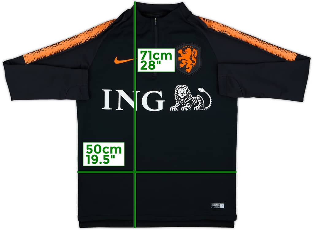2018-19 Netherlands Nike 1/4 Zip Drill Top - 7/10 - (M)