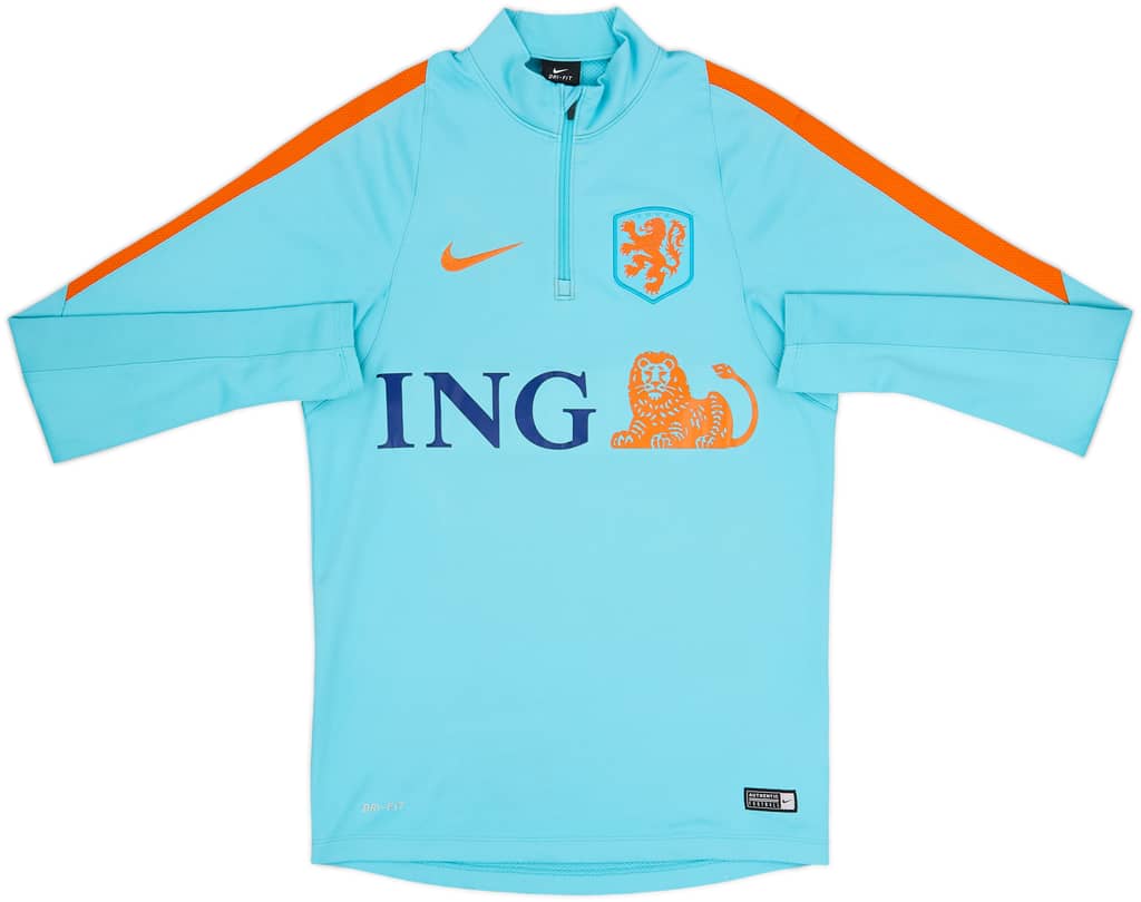2016-17 Netherlands Nike 1/4 Zip Drill Top - 6/10 - (S)