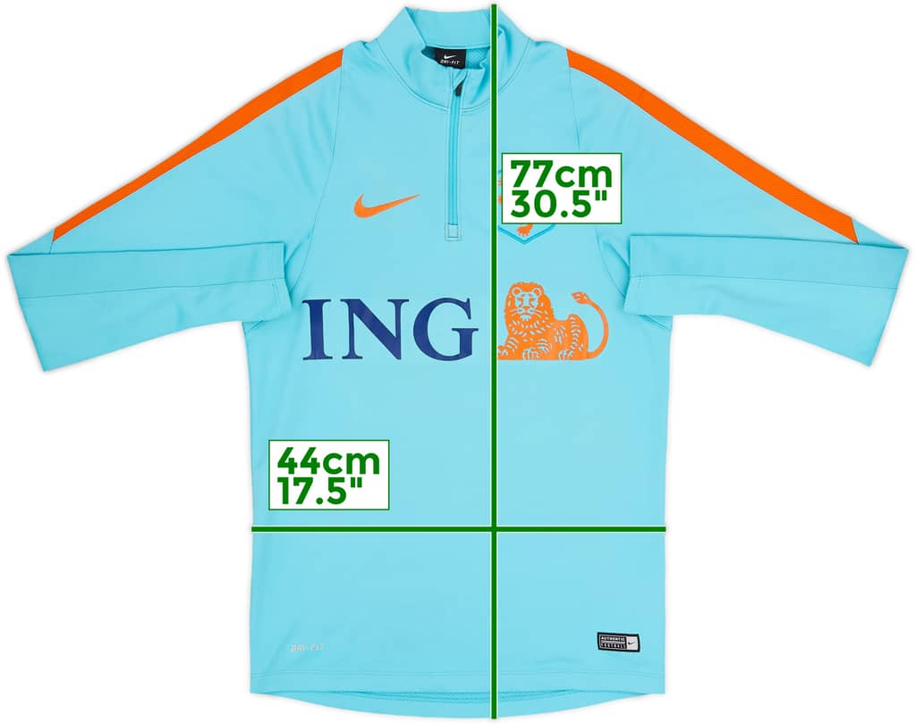 2016-17 Netherlands Nike 1/4 Zip Drill Top - 6/10 - (S)