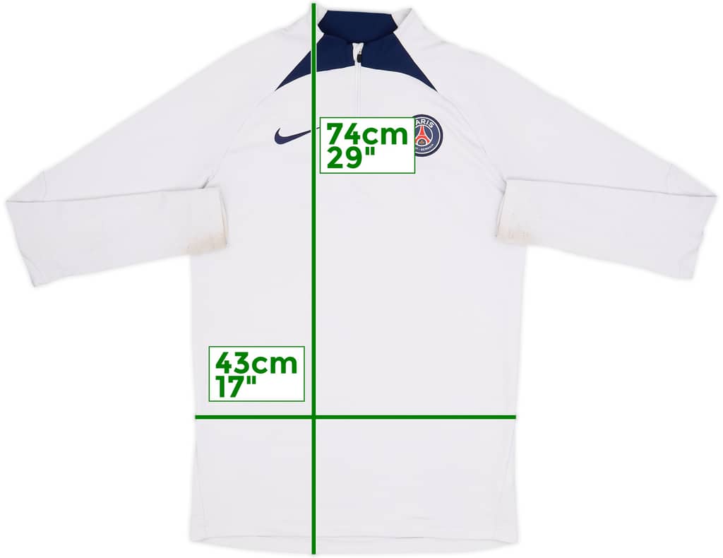 2022-23 Paris Saint-Germain Nike 1/4 Zip Drill Top - 6/10 - (S)
