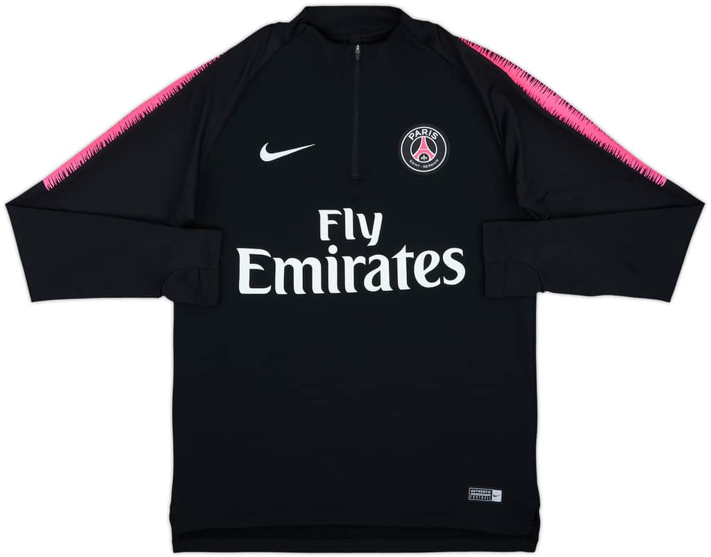 2018-19 Top de entrenamiento Nike con cremallera de 1/4 del Paris Saint-Germain - 8/10 - (M)