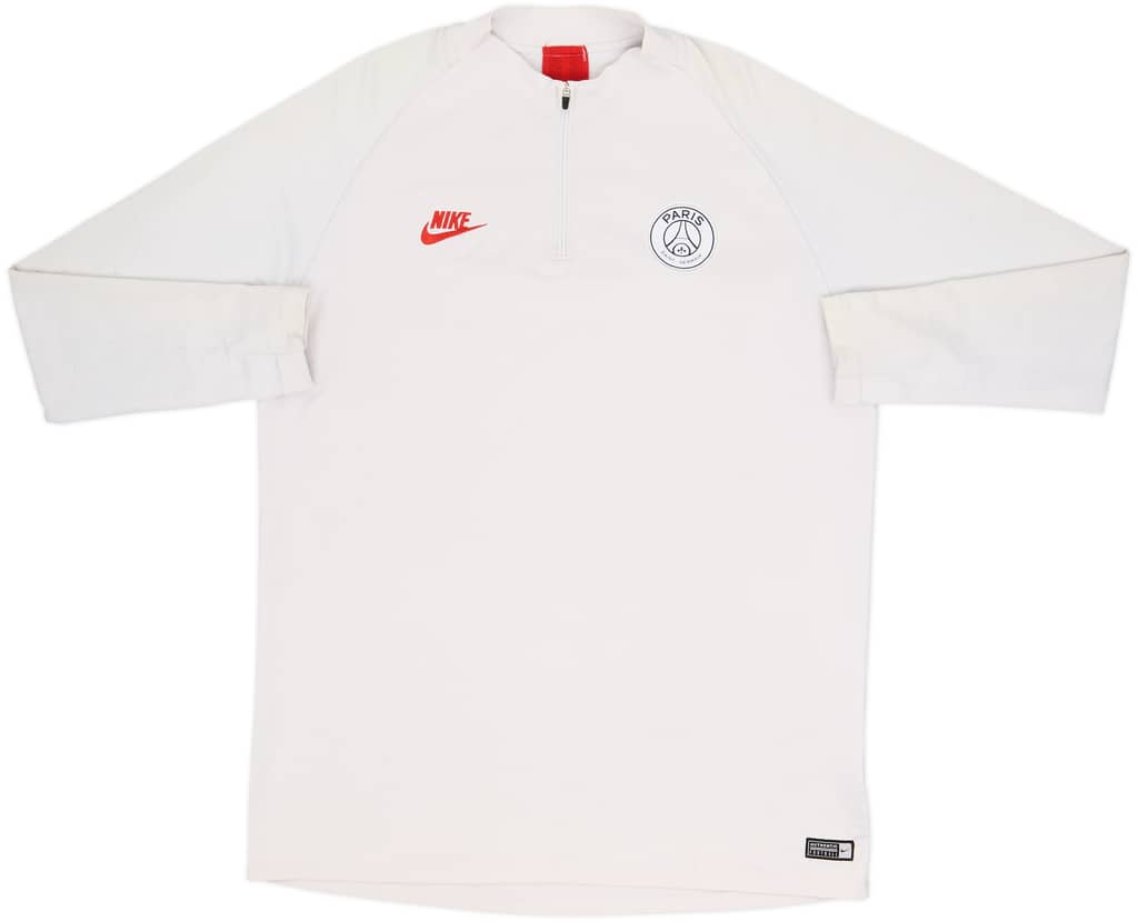 2019-20 Paris Saint-Germain Nike Vaporknit 1/4 Zip Drill Top - 6/10 - (XL)