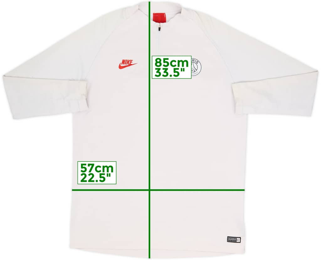 2019-20 Paris Saint-Germain Nike Vaporknit 1/4 Zip Drill Top - 6/10 - (XL)