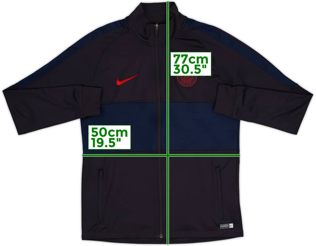 2019-20 Paris Saint-Germain Nike Track Jacket - 8/10 - (M)
