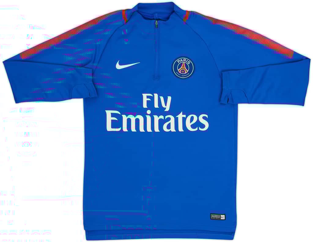 2018-19 Paris Saint-Germain Nike 1/4 Zip Drill Top - 6/10 - (S)