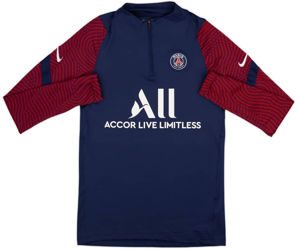 2020-21 Paris Saint-Germain Nike 1/4 Zip Drill Top - 8/10 - (S)