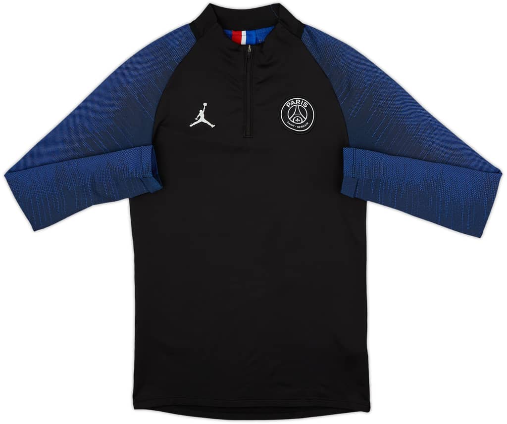 2020-21 Paris Saint-Germain Jordan 1/4 Zip Training Top - 8/10 - (S)