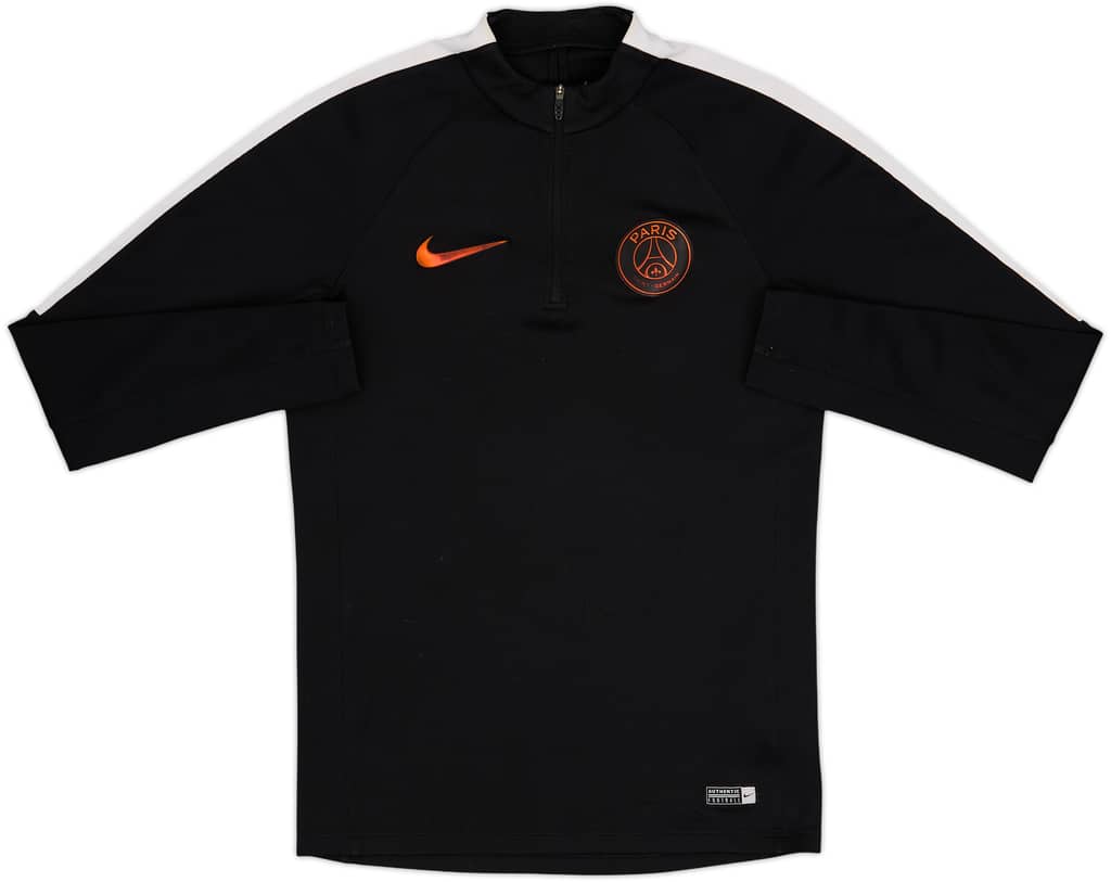 2016-17 Paris Saint-Germain Nike 1/4 Zip Drill Top - 6/10 - (S)