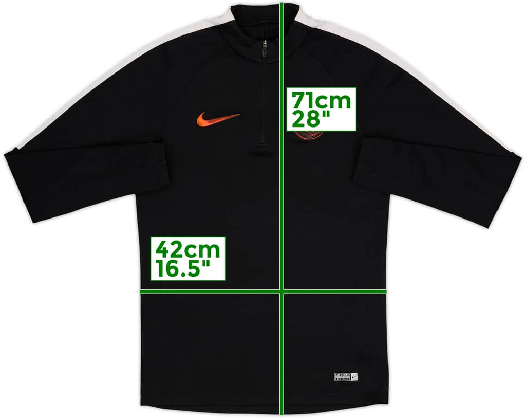 2016-17 Paris Saint-Germain Nike 1/4 Zip Drill Top - 6/10 - (S)