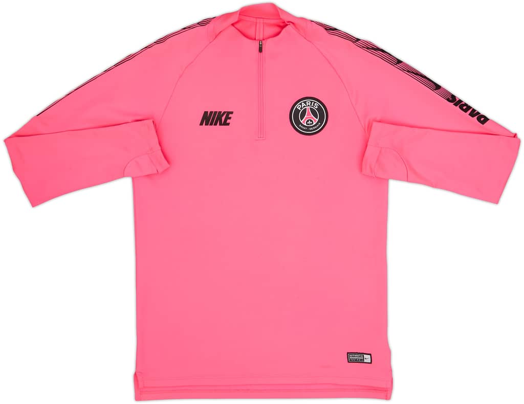 2019-20 Paris Saint-Germain Nike 1/4 Zip Drill Top - 7/10 - (S)