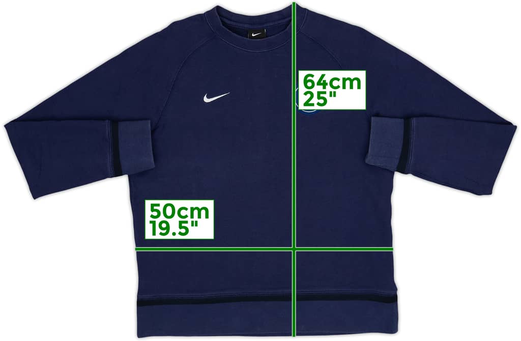 2015-16 Paris Saint-Germain Nike Sweat Top - 8/10 - (M)