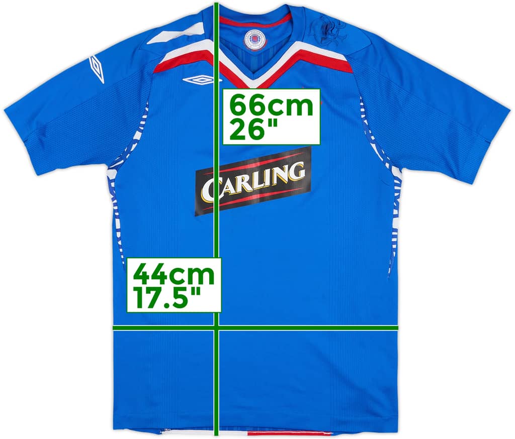 2007-08 Rangers Home Shirt - 5/10 - (XL.Boys)