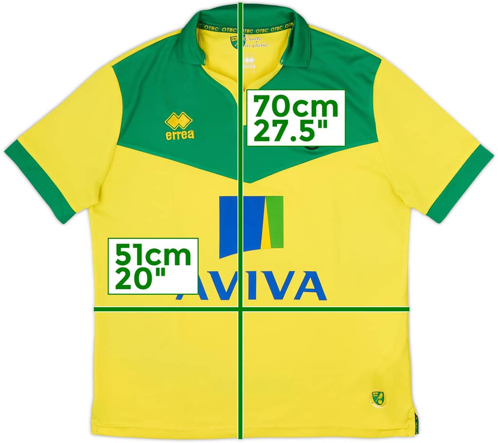 2014-15 Norwich Home Shirt - 8/10 - (S)