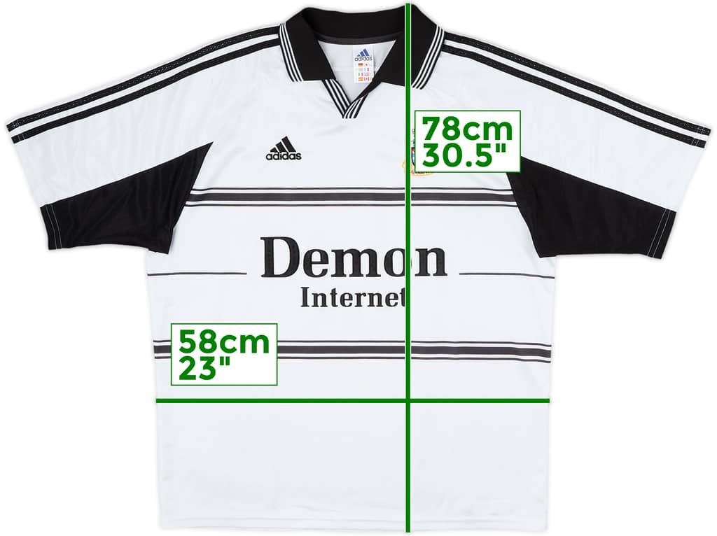 1999-00 Fulham Home Shirt - 8/10 - (L)