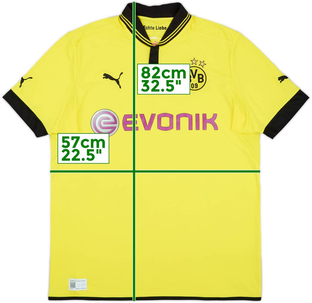 2012-13 Borussia Dortmund Home Shirt - 9/10 - (XL)