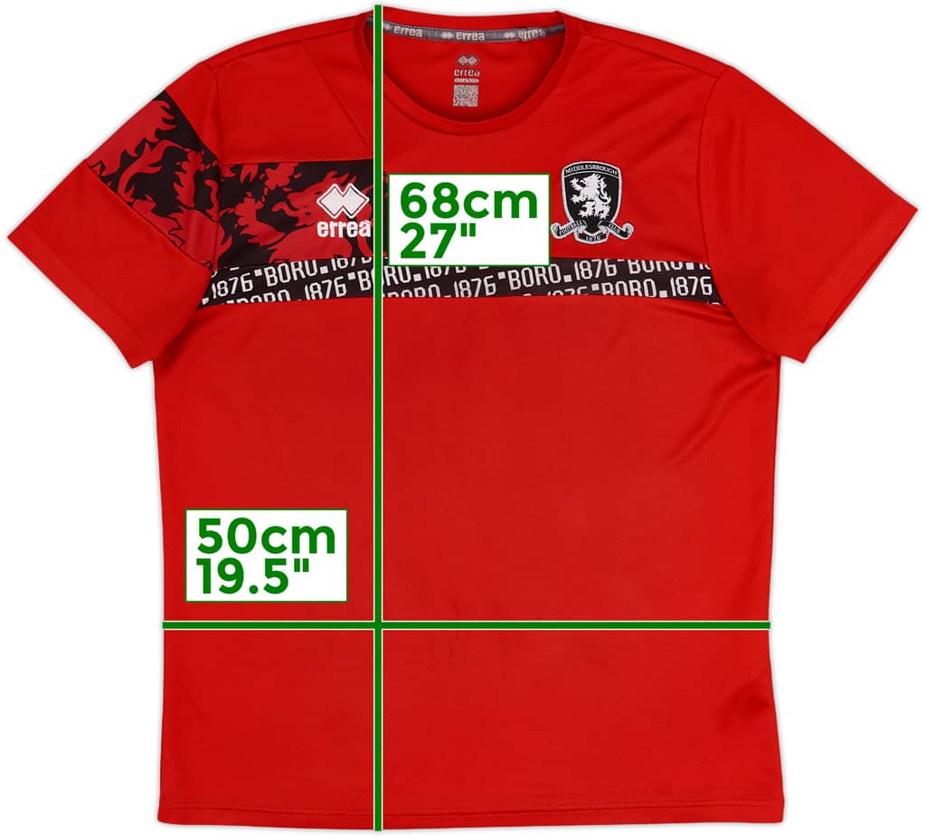 2024-25 Middlesbrough Errea Training Shirt - 9/10 - (M)