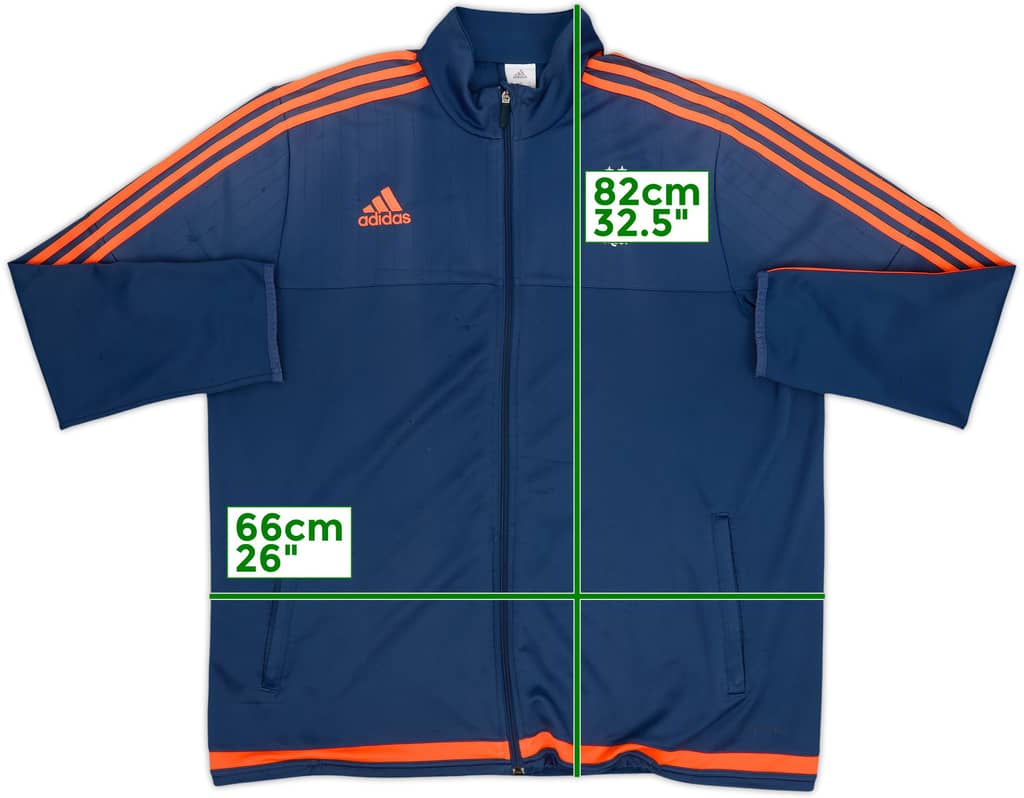 2015-16 Nottingham Forest adidas Track Jacket - 5/10 - (XXL)