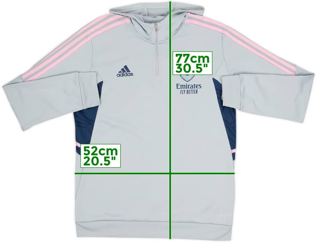 2022-23 Arsenal adidas 1/4 Zip Drill Top - 9/10 - (L)