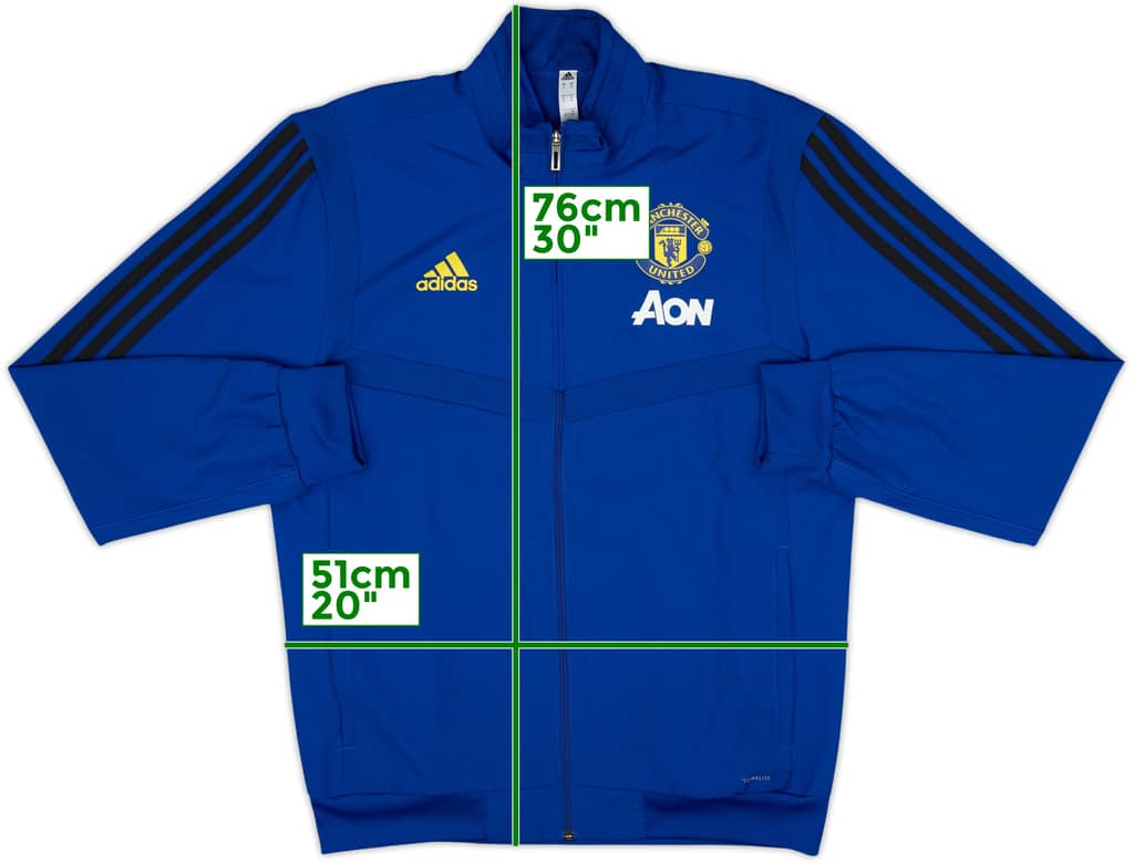 2019-20 Manchester United adidas Track Jacket - 8/10 - (M)