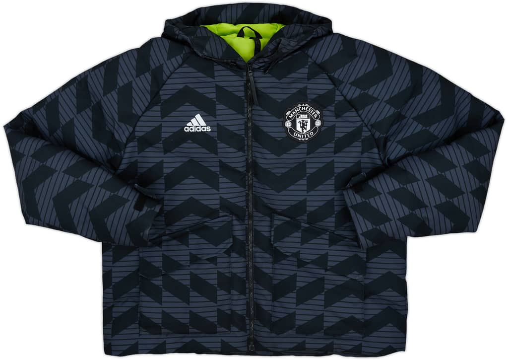 2022-23 Manchester United adidas Padded Bench Coat - 8/10 - (L)