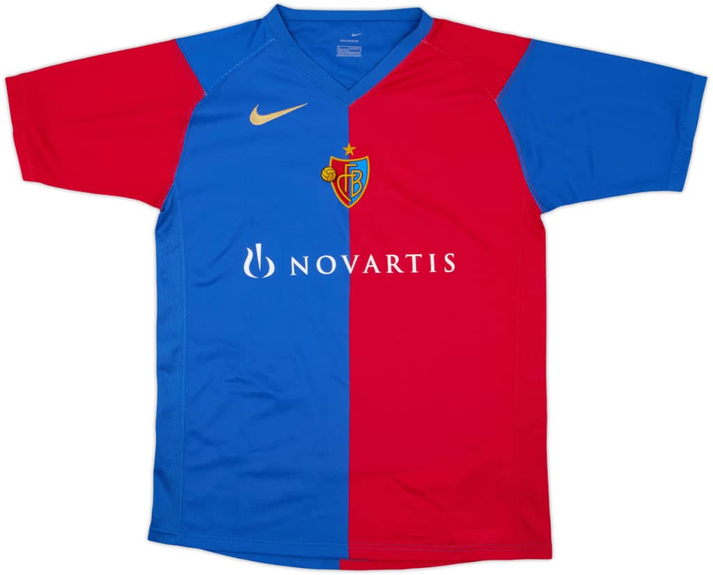 2006-08 FC Basel Home Shirt - 9/10 - (L.Boys)