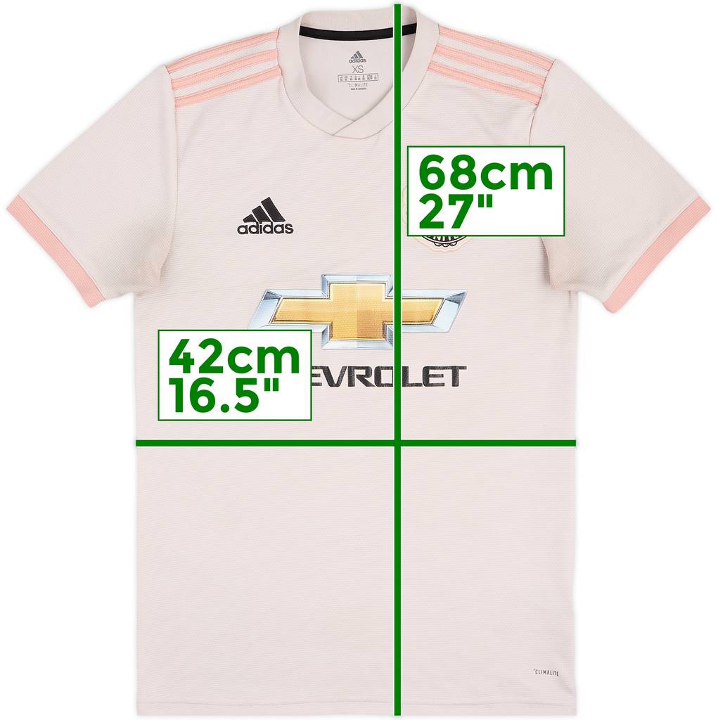 2018-19 Manchester United Away Shirt - 4/10 - (XS)