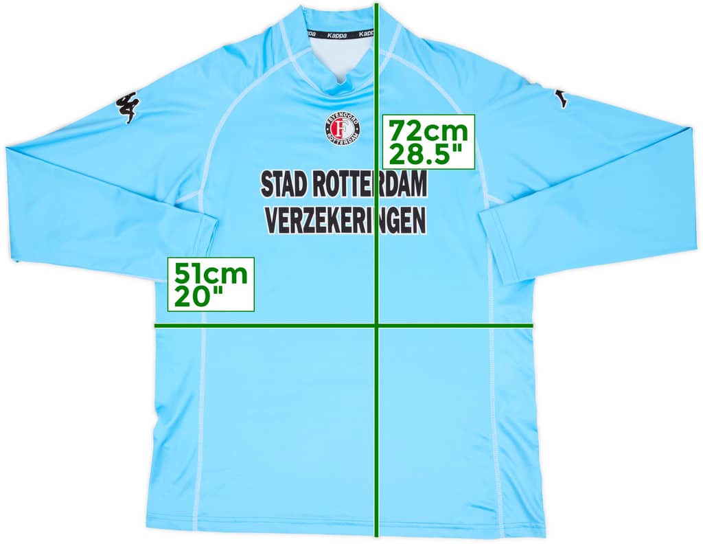 2001-02 Feyenoord Away L/S Shirt - 10/10 - (L)