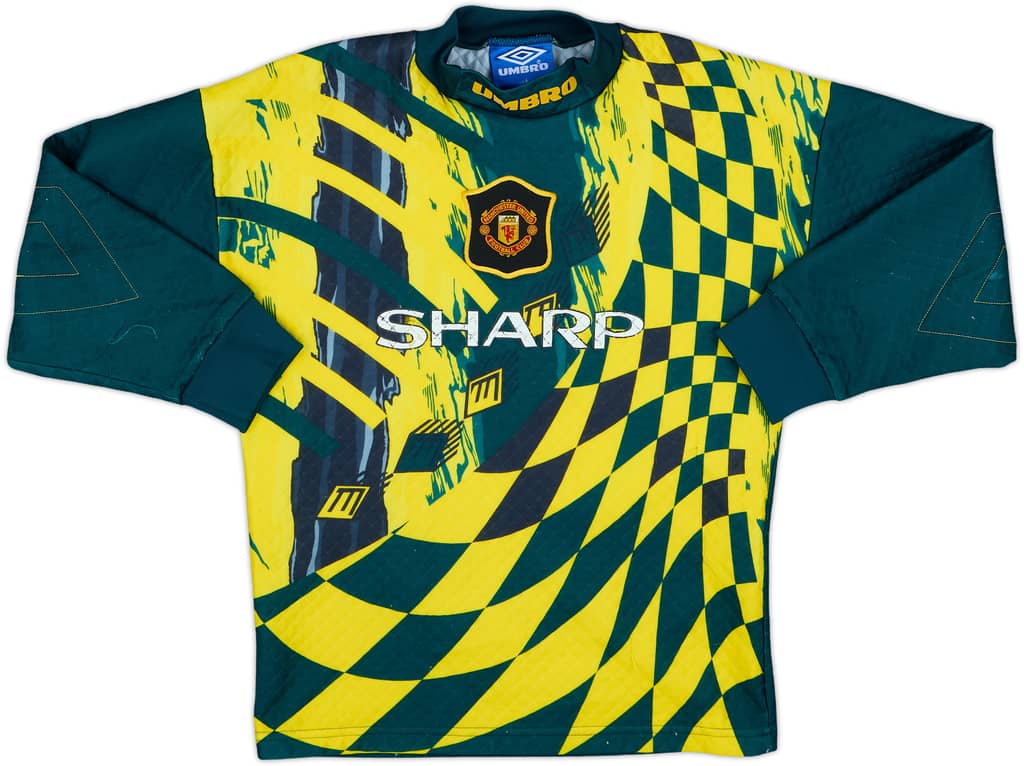 1994-97 Manchester United GK Shirt - 6/10 - (L.Boys)