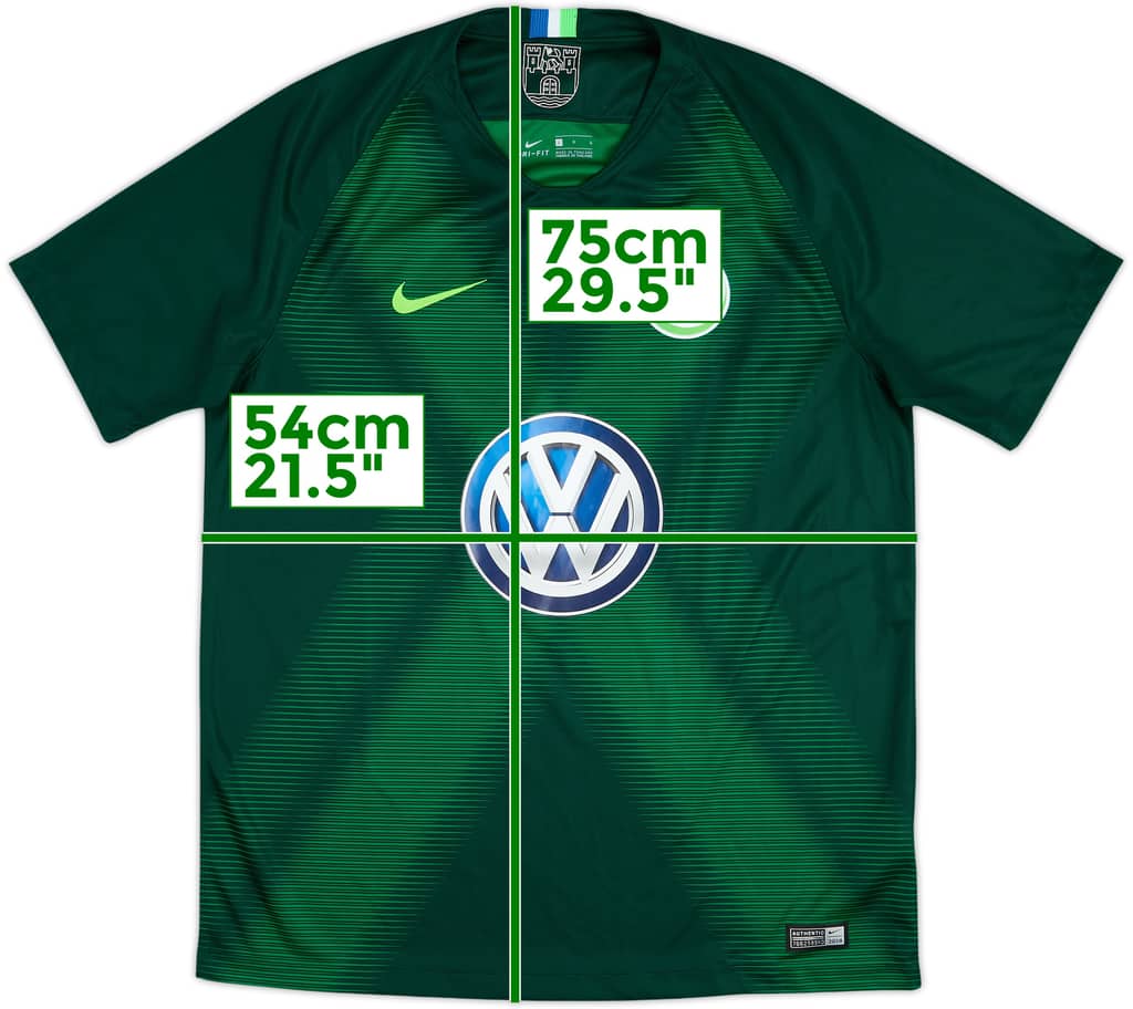 2018-19 Wolfsburg Home Shirt - 10/10 - (L)