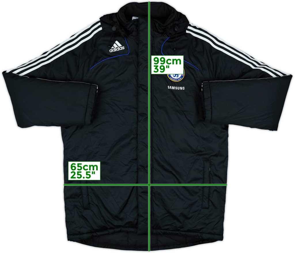 2008-09 Chelsea adidas Padded Bench Coat - 9/10 - (XL)