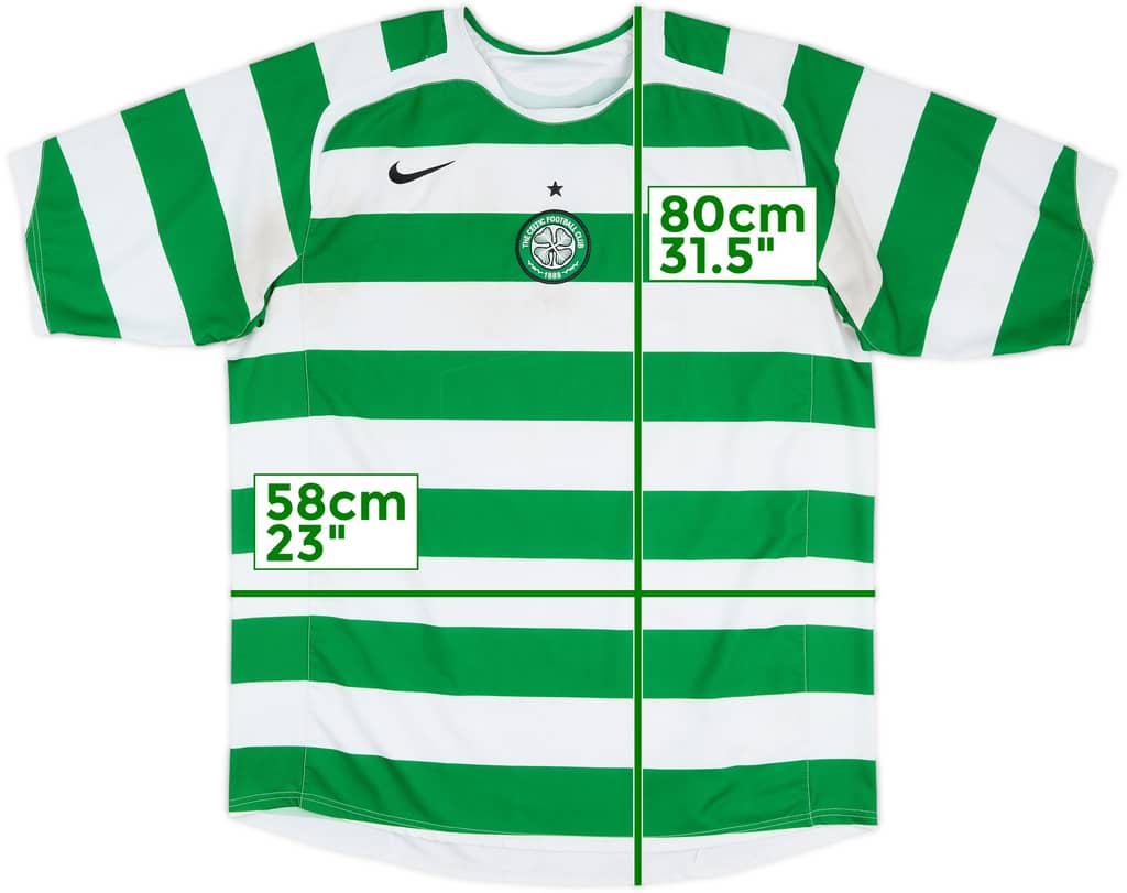 2005-07 Celtic Home Shirt - 4/10 - (XL)