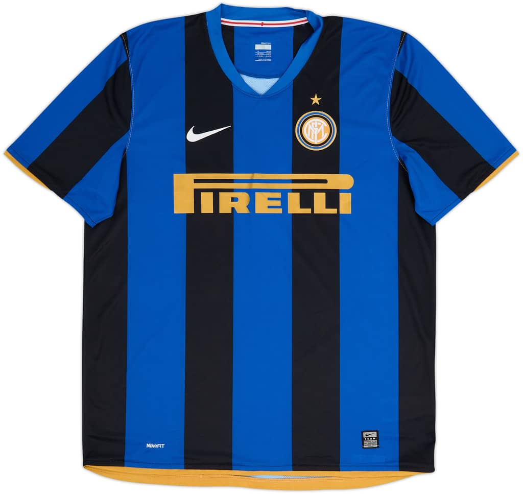 2008-09 Inter Milan Home Shirt - 9/10 - (XL)