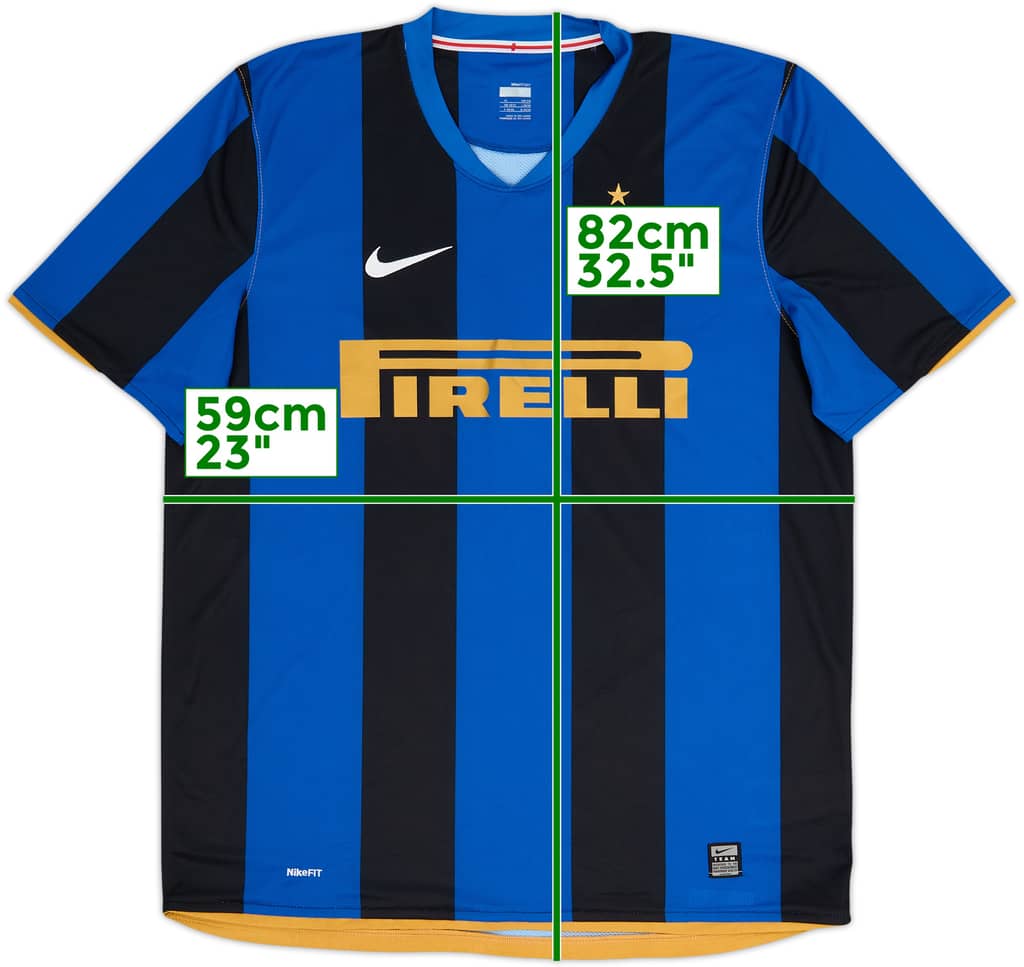 2008-09 Inter Milan Home Shirt - 9/10 - (XL)