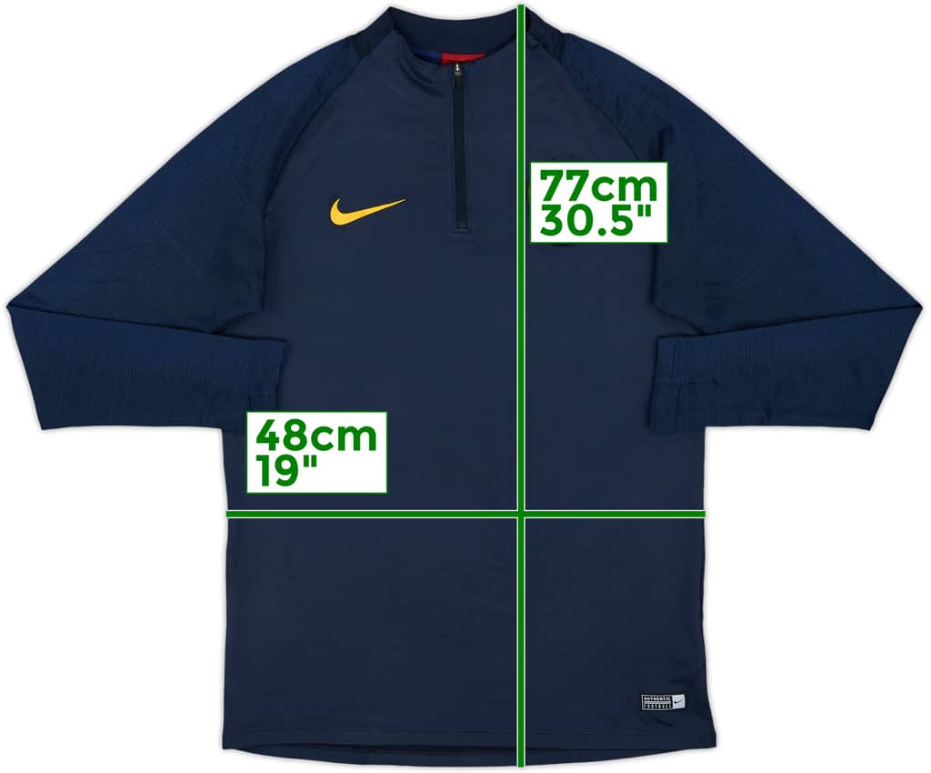 2019-20 Roma Nike 1/4 Zip Drill Top - 9/10 - (M)