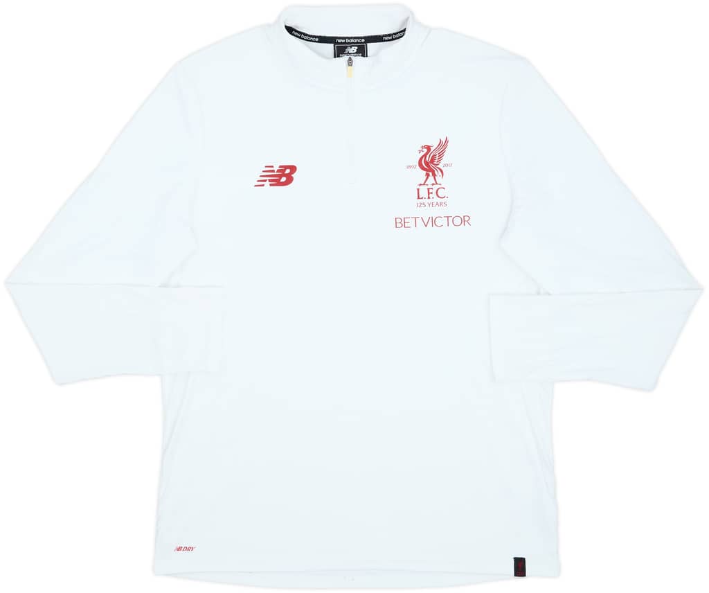 2017-18 Liverpool New Balance 1/4 Zip Drill Top - 6/10 - (L)