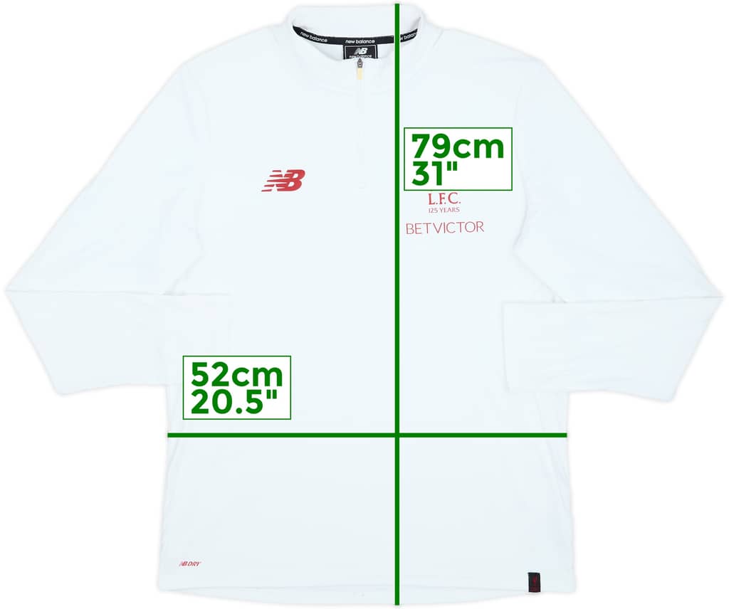 2017-18 Liverpool New Balance 1/4 Zip Drill Top - 6/10 - (L)