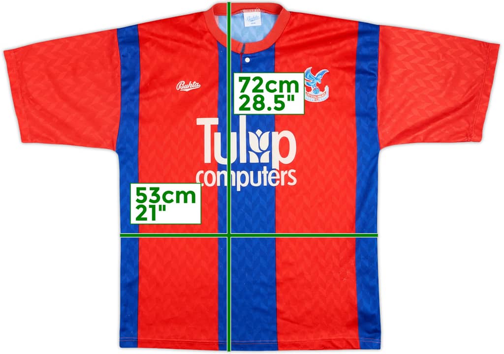 1991-92 Crystal Palace Home Shirt - 9/10 - (M)