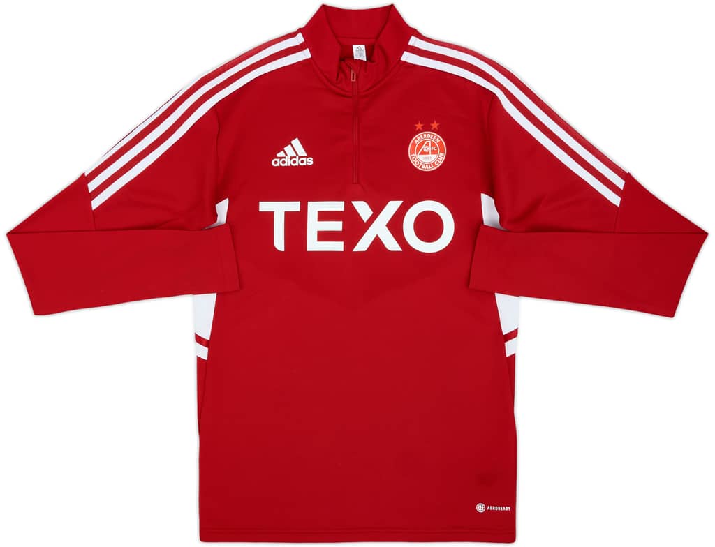 2021-22 Aberdeen adidas 1/4 Zip Drill Top - 9/10 - (XS)