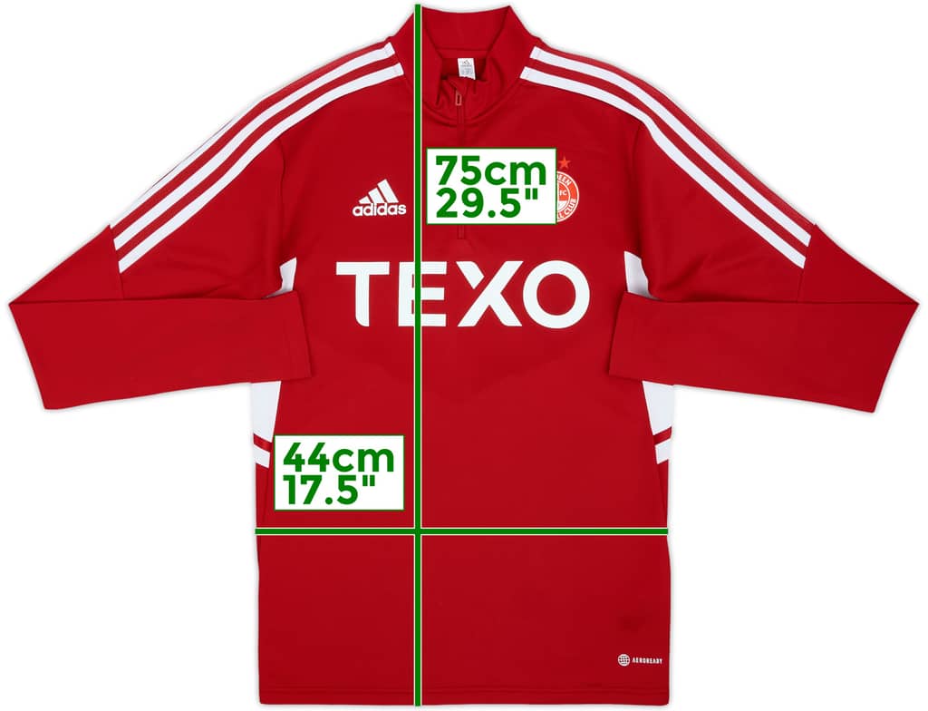 2021-22 Aberdeen adidas 1/4 Zip Drill Top - 9/10 - (XS)