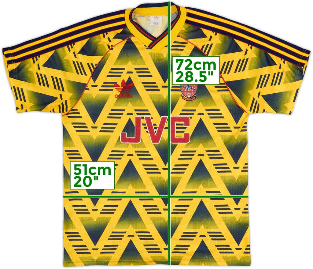 1991-93 Arsenal Away Shirt - 8/10 - (M)