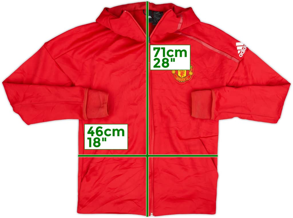 2016-17 Manchester United Nike Hooded Track Jacket - 8/10 - (M)